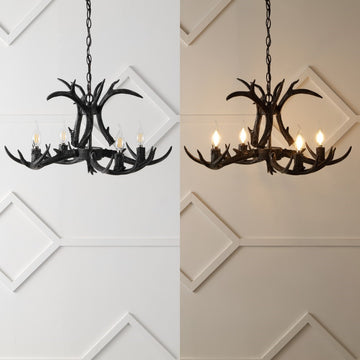 Eldora Adjustable Resin Antler LED Chandelier